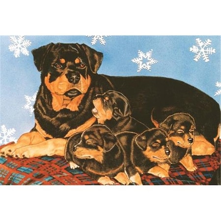 Pipsqueak Productions Pipsqueak Productions C906 Rottweiler Holiday Boxed Cards C906